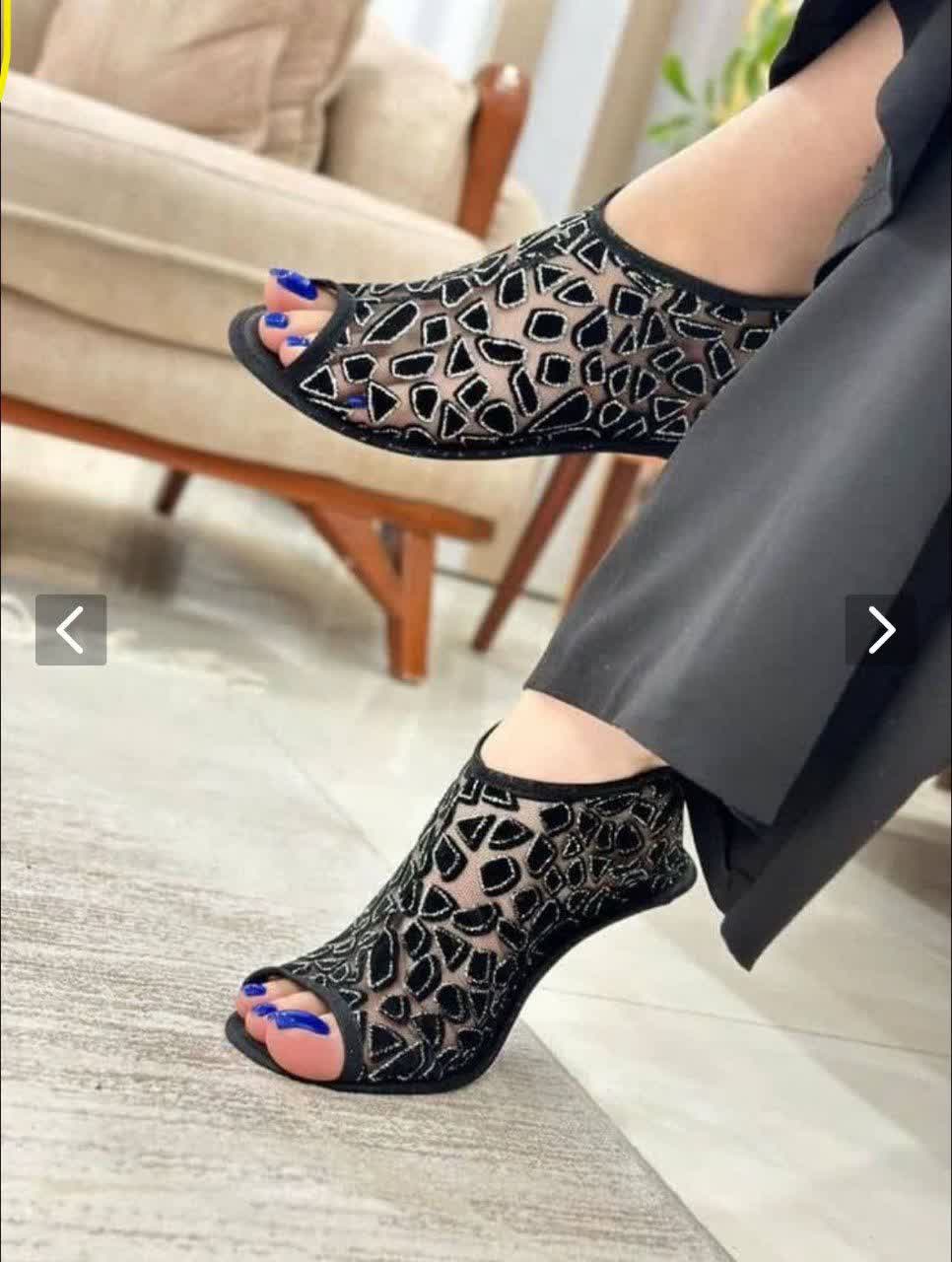پاپوش کف چرم (پشت زیپ)