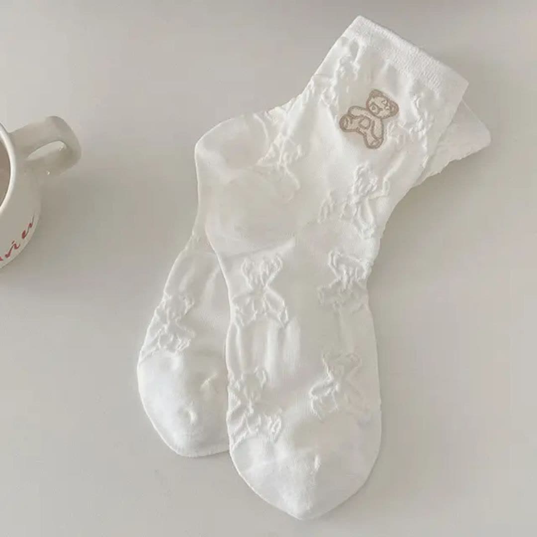جوراب زنانه ساقدار گلدوزی🐻